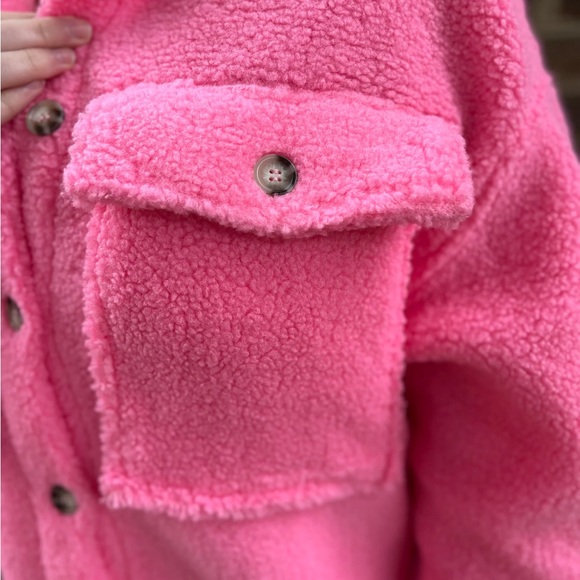 Warm Pink Sherpa Jacket - Picture 5 of 5